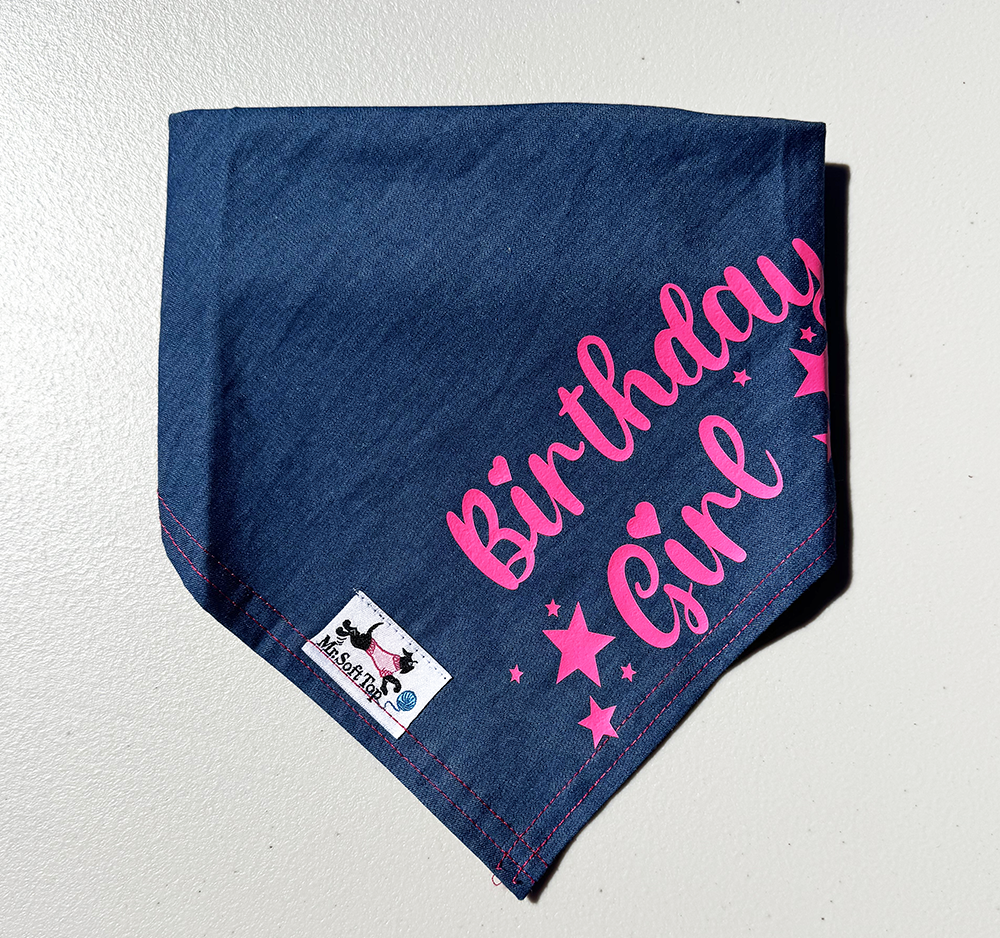 Birthday Girl! Dog Bandana