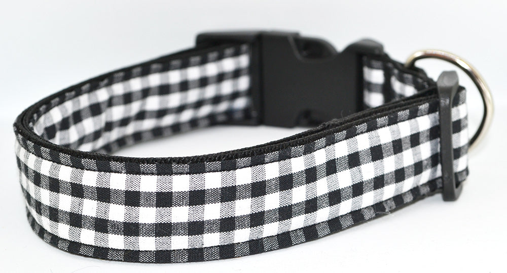 Black and White Gingham Collar