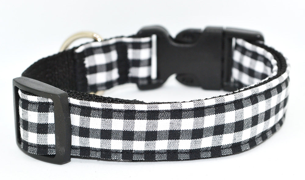 Black and White Gingham Collar