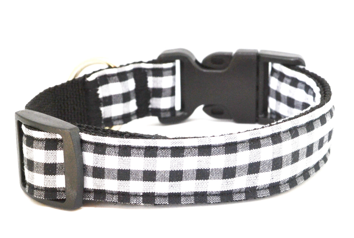 Black and White Gingham Collar